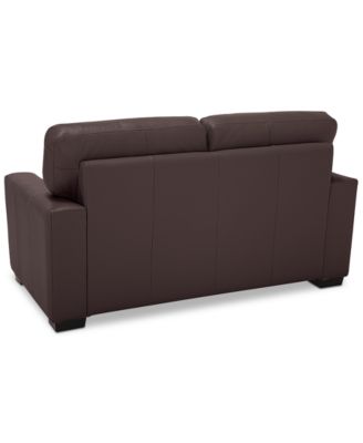 Ennia 59" Leather Loveseat, Created for Macy's