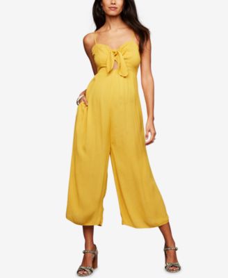 yellow maternity jumpsuit