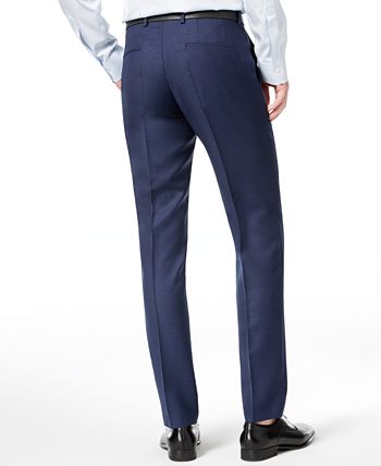 Hugo Boss HUGO Men's Slim-Fit Blue Birdseye Suit - Macy's
