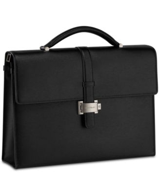 Montblanc - Men's Black Westside Leather Single-Gusset Briefcase