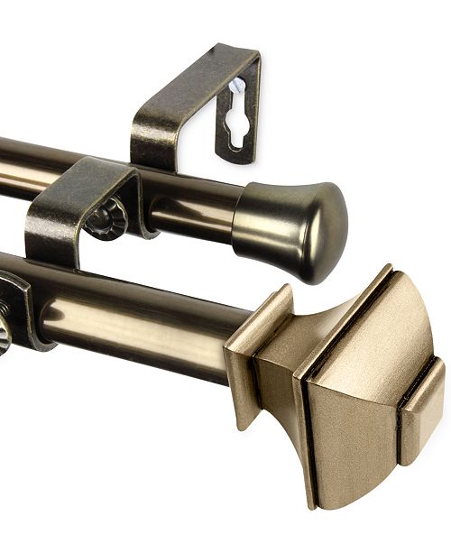 Rod Desyne Marion 13 16 Double Curtain Rod 120 170 Reviews