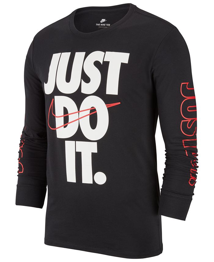 Nike Men's Sportswear Just Do It Long-Sleeve T-Shirt - Macy's