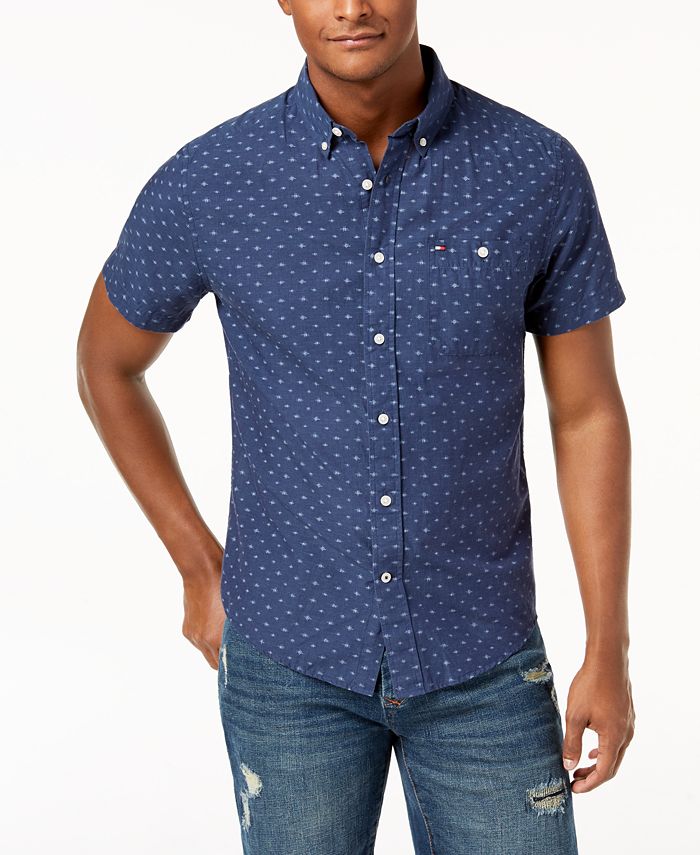 Tommy Hilfiger Men's Curt Printed Shirt, Created for Macy's - Macy's