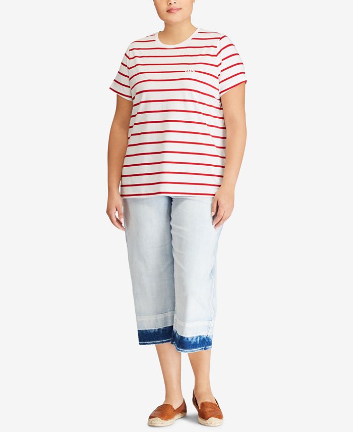 Lauren Ralph Lauren Plus Size Striped T Shirt Macys