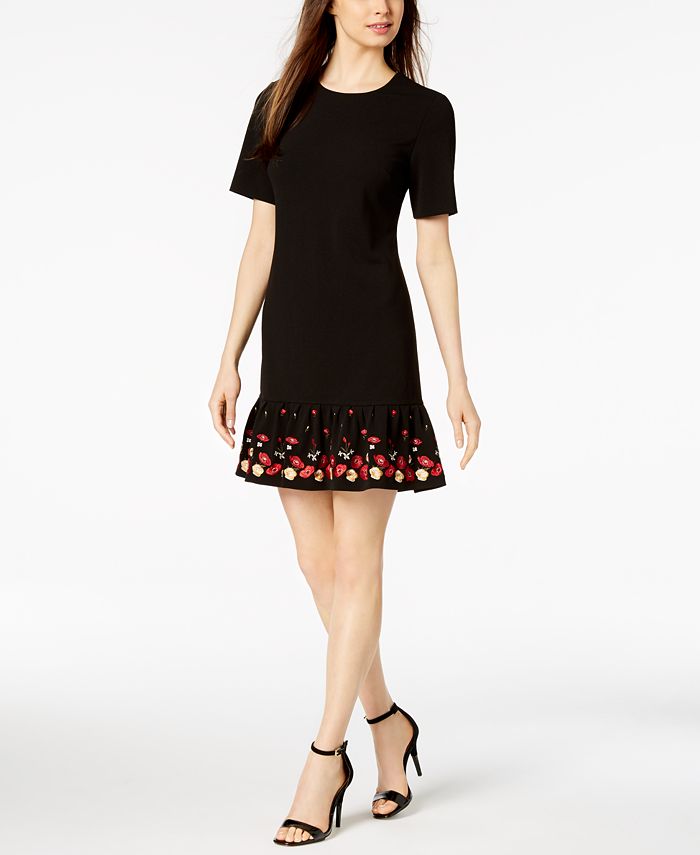 Calvin klein store flounce dress