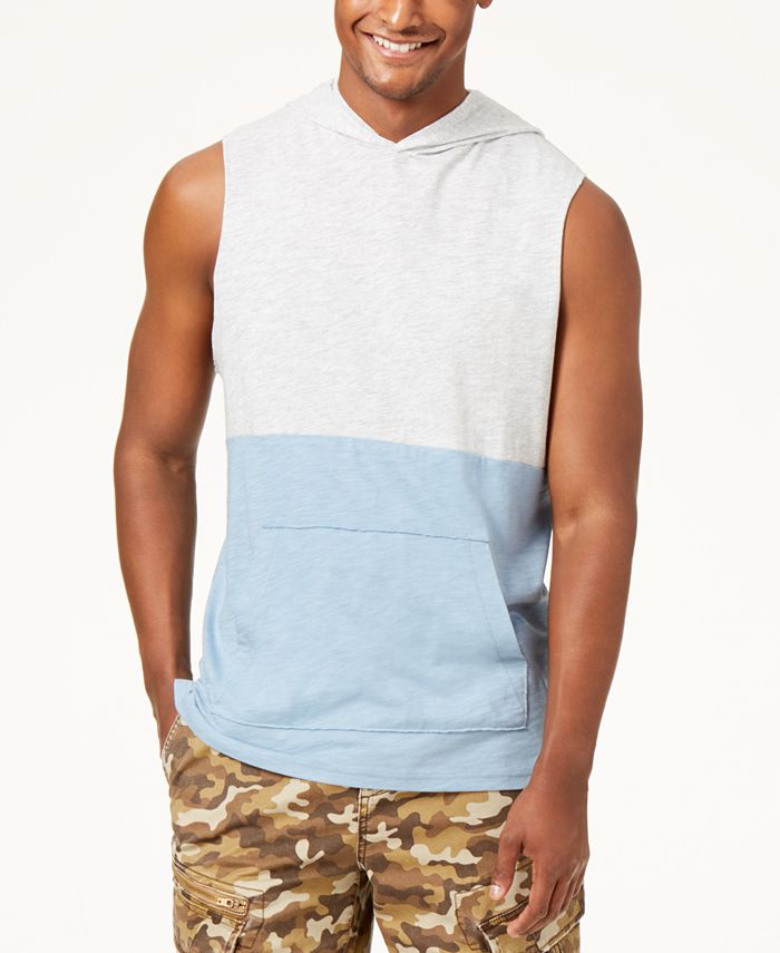 American Rag Men's Colorblocked Sleeveless Hoodie, Created for Macy's ...