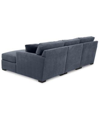 Radley 3-Piece Fabric Chaise Sectional Sofa