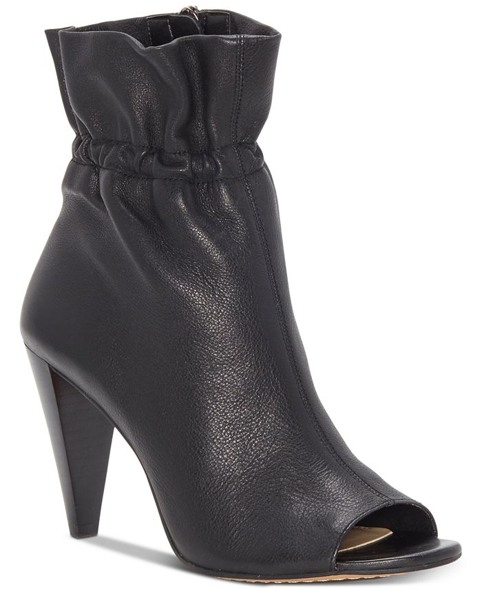 vince camuto addiena leather ankle bootie