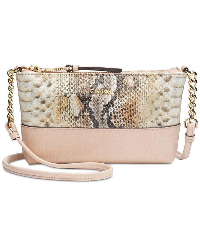 Calvin klein boxy mercury leather crossbody on sale