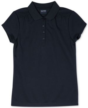 Nautica Big Girls Plus-Size Performance Polo Shirt