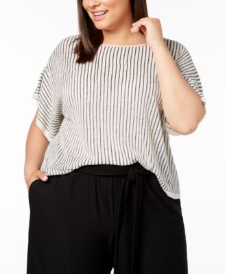 plus size black linen shorts