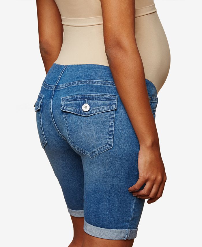 Motherhood Maternity Cuffed Denim Shorts Macy's