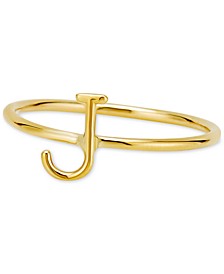 Amelia Initial Monogram Ring in 14k Gold