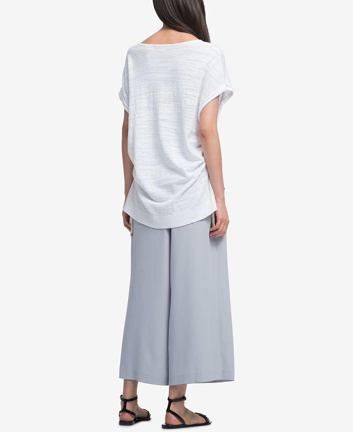 DKNY VNeck Drawstring TShirt Macy's