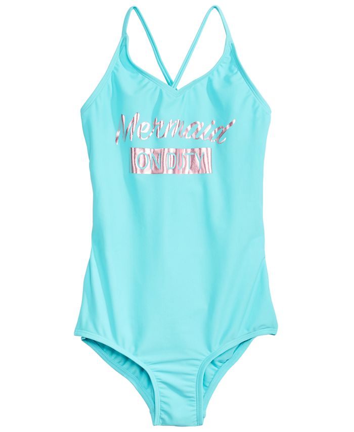 Summer Crush Big Girls 1Pc. Mermaid On Duty Swimsuit Macy's