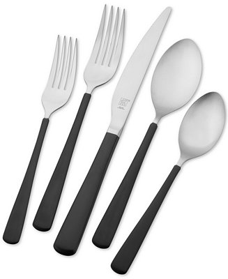 J.A. Henckels Zwilling Dusk 20-Pc. 18/10 Stainless Steel Flatware Set, Created for Macy's, Service for 4 - Macy's
