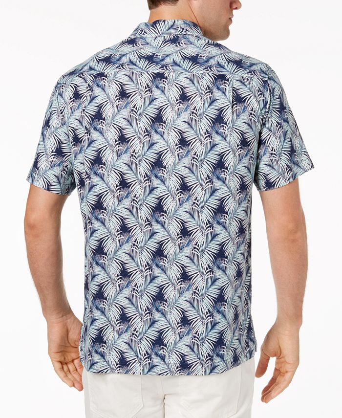 Tommy Bahama Men's Palms of Tulum Tropical-Print Silk Camp Shirt - Macy's
