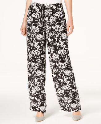 JM Collection - Printed Wide-Leg Pants