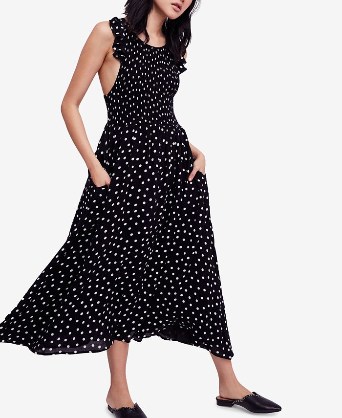 Free people polka dot dresses clearance