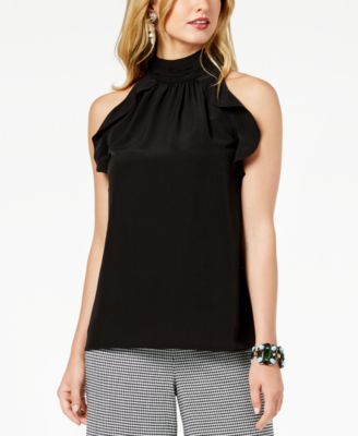 Rachel Zoe - Ruffled Mock-Neck Top