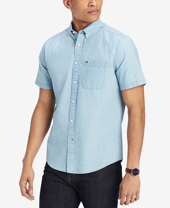 Tommy Hilfiger Men's Russel Polka Dot Shirt, Created for Macy's - Macy's
