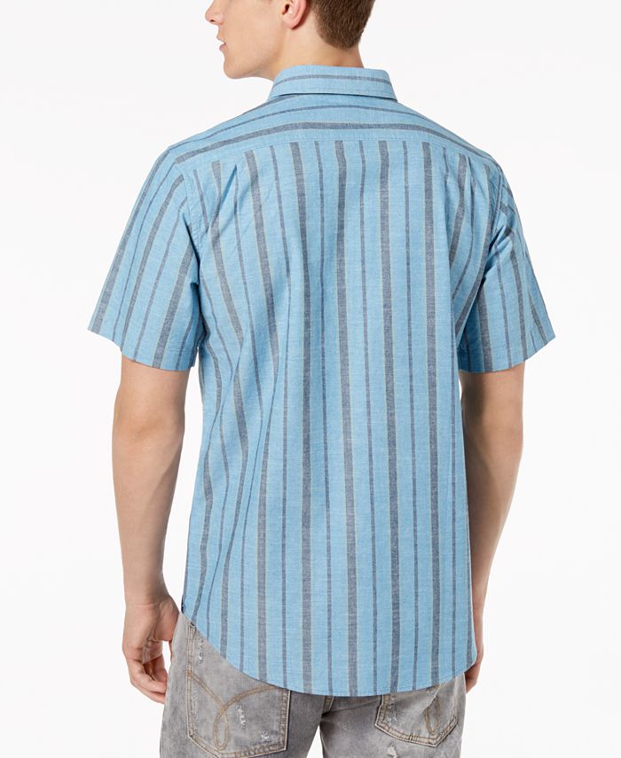 Ezekiel Men's Halston Textured Yarn-Dyed Stripe Pocket Shirt & Reviews ...