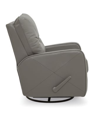 finchley leather swivel rocker recliner