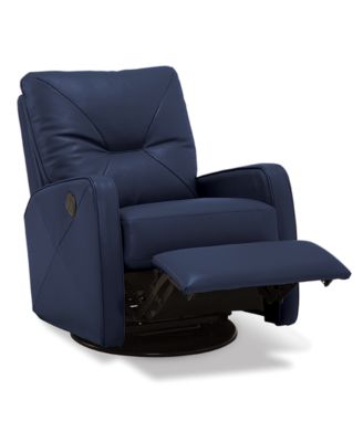 Finchley Leather Power Swivel Glider Recliner