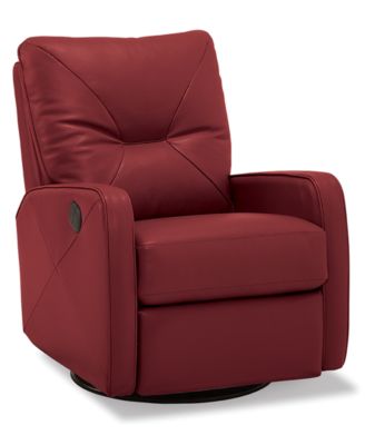 Finchley Leather Power Swivel Glider Recliner