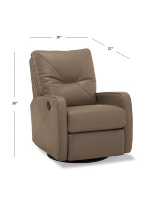 Finchley Leather Power Swivel Glider Recliner