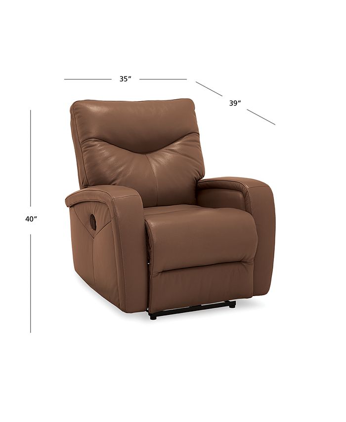 Furniture Erith Leather Power Wallhugger Recliner Macy's