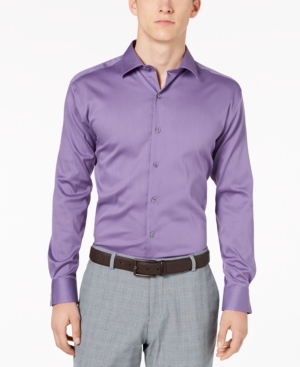 AlfaTech by Alfani Men's Bedford Cord Classic/Regular Fit Dress Shirt, Created for Macy's
