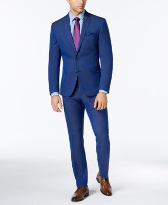 macy's royal blue suit