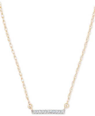 macys gold bar necklace