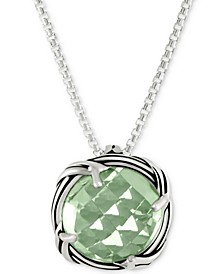 Prasiolite 20" Pendant Necklace (4 ct. t.w.) in Sterling Silver