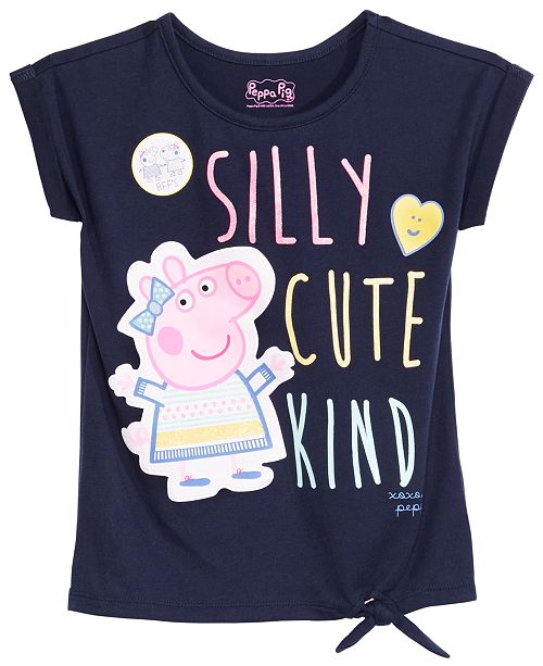 Peppa Pig Toddler Girls Tie Front Graphic Print T Shirt Reviews