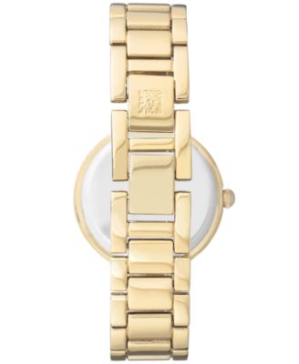 Women's Diamond-Accent Gold-Tone Bracelet Watch 32mm