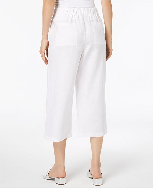 DKNY Cropped Linen Utility Pants & Reviews - Pants & Leggings - Women ...