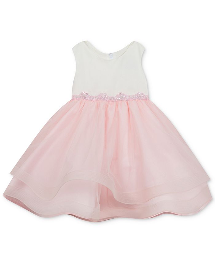 Rare Editions Baby Girls Tulle-Skirt Dress - Macy's