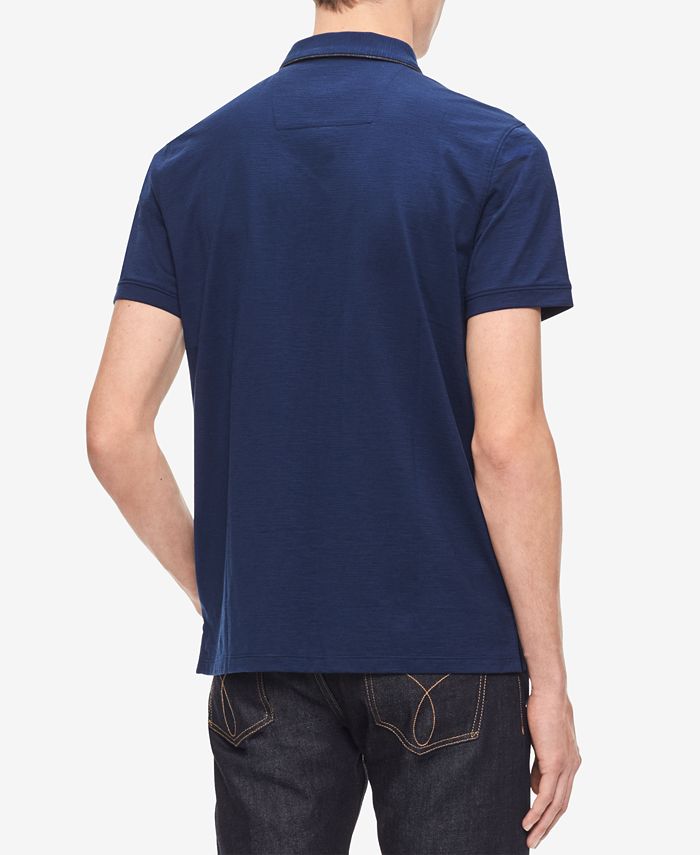 Calvin Klein Men's Contrast Trim Polo Shirt & Reviews - Casual Button ...