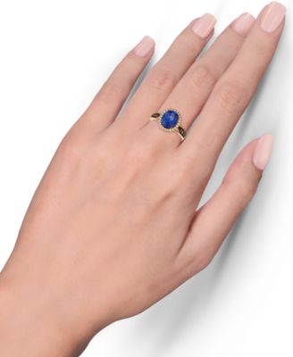 Chocolatier&reg; Blueberry Tanzanite (2-1/2 ct. t.w.) & Diamond (3/8 ct. t.w.) Ring in 14k Rose Gold
