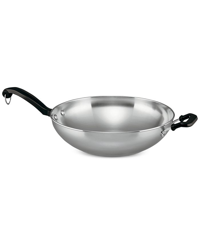 Farberware Classic Series Stainless Steel 12" Wok & Stir Fry Pan Macy's