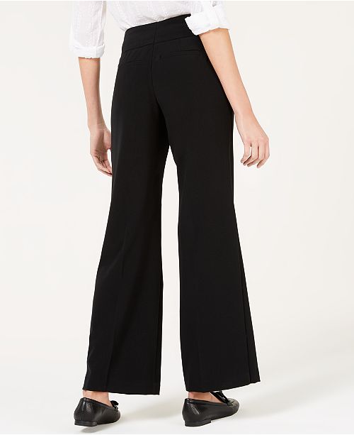Style & Co Stretch Wide-Leg Pants, Created for Macy's & Reviews - Pants ...