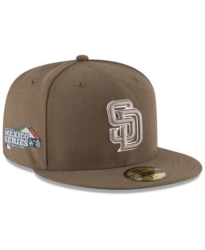 San Diego Padres New Era Optic 59FIFTY Fitted Hat - White/Brown