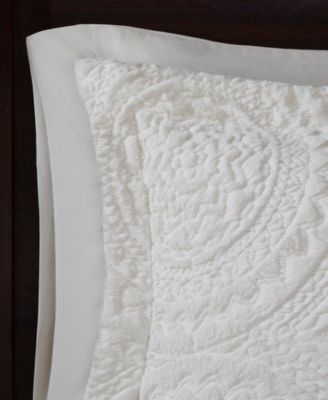 Arya Embroidered Medallion Faux Fur Comforter Sets