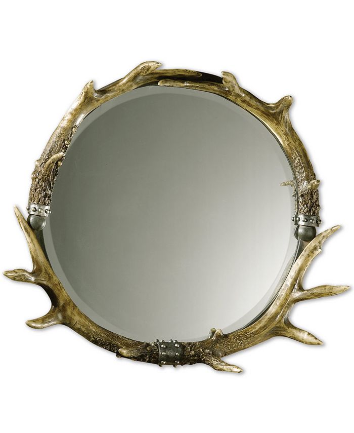 Uttermost - Stag Horn Round Mirror