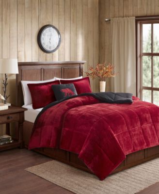 Alton Plush to Sherpa Down Alternative 4-Pc. Comforter Set, Full/Queen