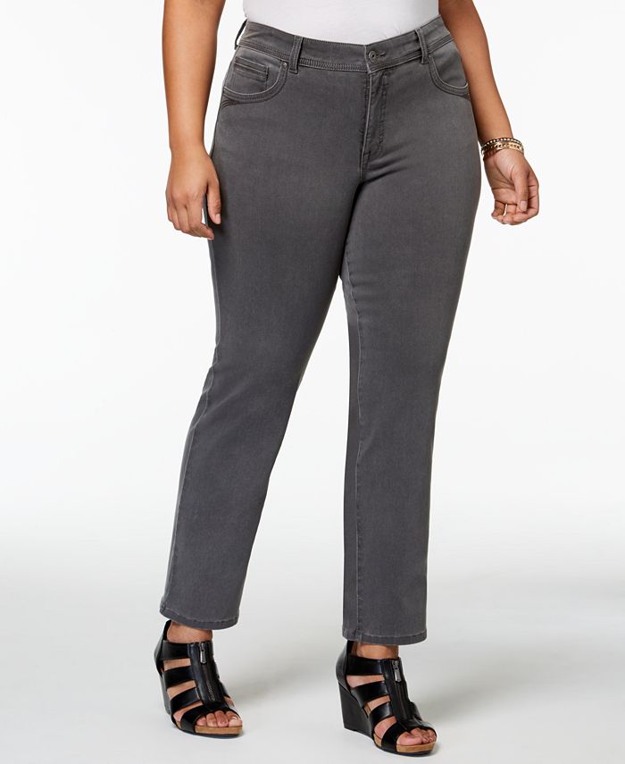 Style & Co Plus Size HighRise TummyControl Ankle Jeans, Created for
