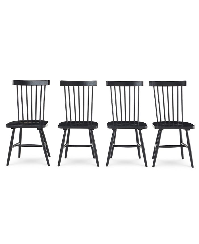 Macy's black sales dining chairs