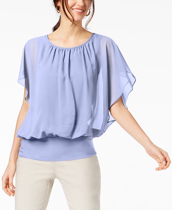 JM Collection Flutter Sleeve Top Created for Macy s Macy s